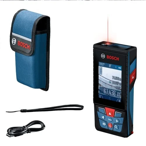 BOSCH Professional Akku-Laser-Entfernungsmesser GLM 150-27 C, Schutzhülle 0.601.072.Z00 (1 × 3 Ah)