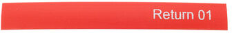 Sommer Cable Shrinktube Set Return Rot mit weißem Text