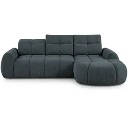 ECKSOFA Sorel Mini mit Automatisch verstellbarer Sitztiefe und Kopfstützen, rechts, Dunkielgrau