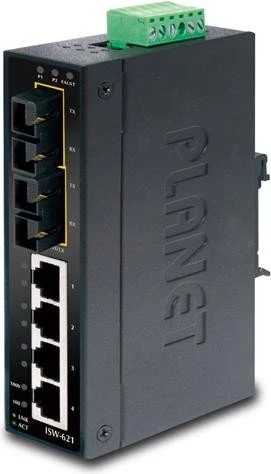 Planet Technology Co 4+2 100FX Port Multi-mode Industrial Ethernet Switch