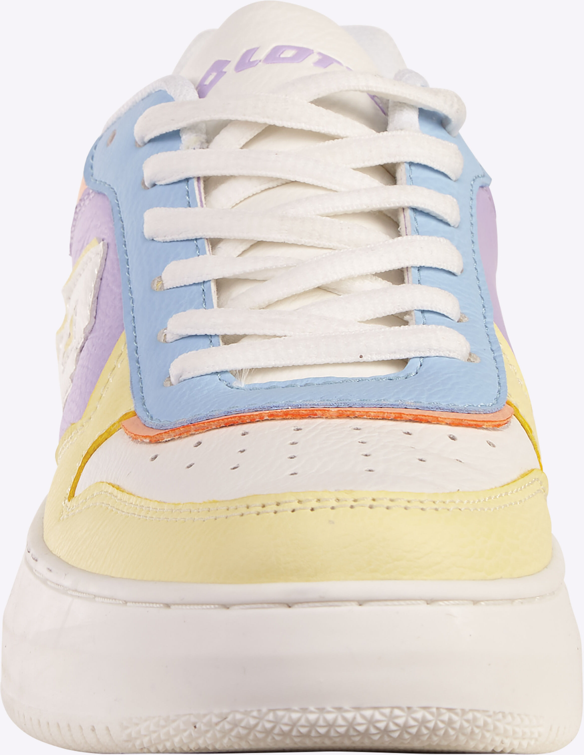 Sneaker LOTTO, Damen, Gr. 40, atmungsaktiv, bunt (gelb, flamingo), Synthetik, Schuhe Sneaker