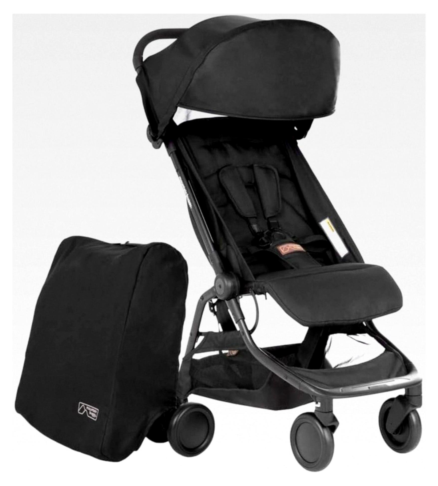Nano V3 (2020+) Kinderwagen in Schwarz mit Reisetasche