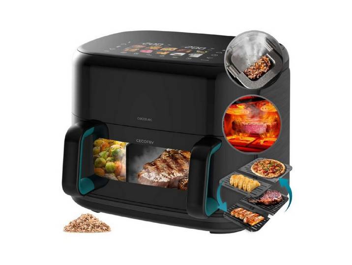 Cecotec Heißluftfritteuse, 2800 W, Cecofry&Smokin'Prime 11000