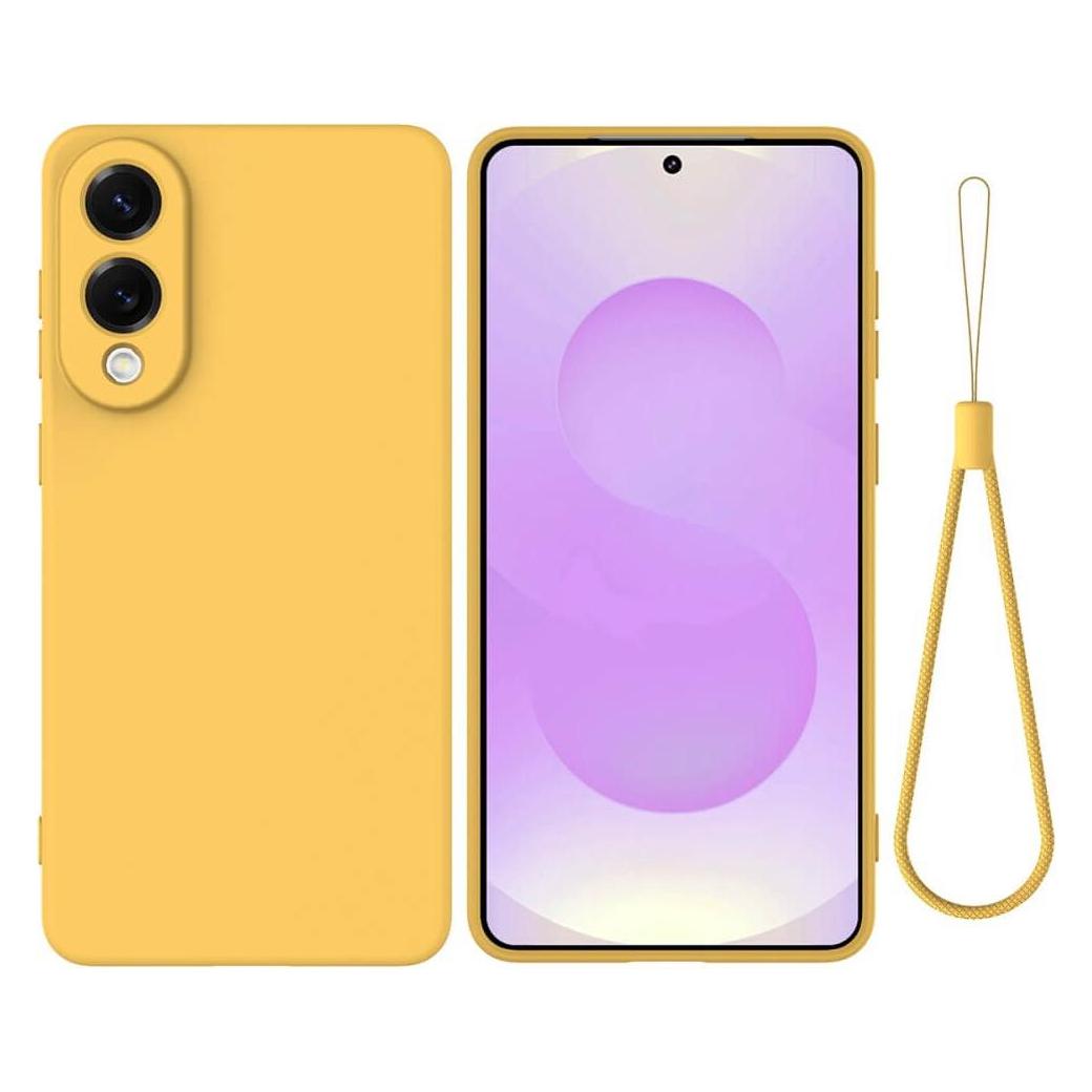 Cover-Discount Galaxy S25 Edge - Silikon Gummi Hülle mit Riemen (Samsung Galaxy S25 Edge) (58336976)