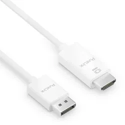 PureLink DisplayPort auf HDMI Kabel - 4K60 - iSerie - weiß - 1,00m