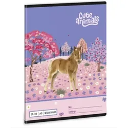 Süße Tiere: Pferd kariertes Heft – A5