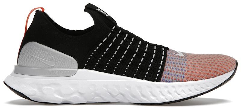 Nike React Phantom Run Flyknit 2 Black Team Orange - EU 48.5