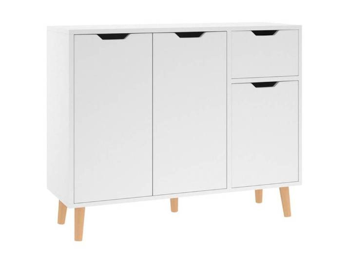 Buffet Blanc - CLOUD - 90x30x72 cm - Bois d'ingénierie J3119