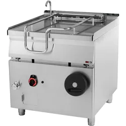Groju Gas Kippbratpfanne Bratpfanne Kipppfanne 22 kW 800x900x900mm elektrische Kippvorrichtung Edelstahl Boden