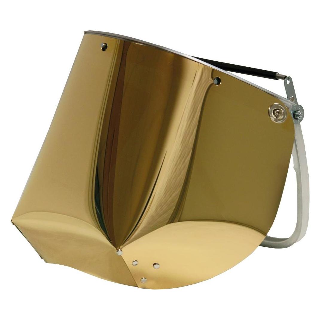 Aschua Schutzscheibe GFKVI210-6 goldbedampft für Universal Helmhalter (4260299732105)