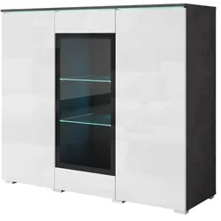 Highboard  Vera , grau , Maße (cm): B: 120 H: 103,3