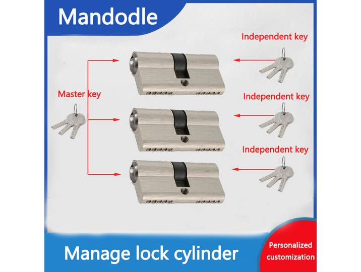 Gestion des serrures, cylindre de serrure en laiton 60mm/70mm/80mm, serrures de porte intérieures, serrures de porte extérieures, serrure cylindrique à clé maîtresse