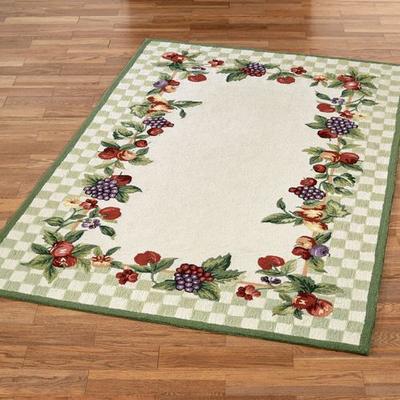 Nourison / Exclusives "Sonoma Fruit Rectangle Rug, 5' x 7'6"", Ivory"