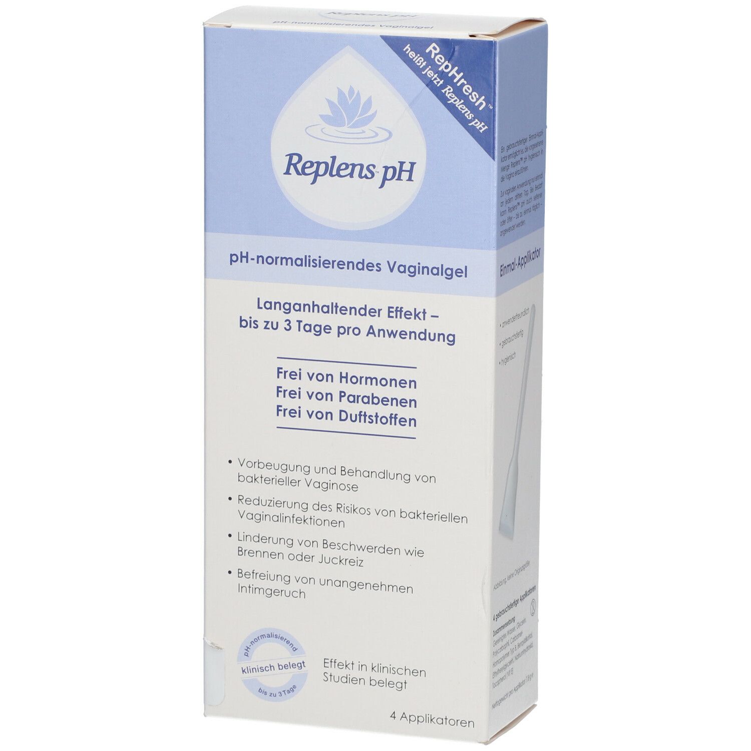 Replens pH Vaginalgel vorgefüllte Applikatoren 4 St