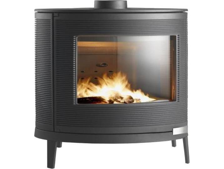 Poêle à bois KAORI - 9 kW - Rdt: 75% - B. 58 cm - Fonte
