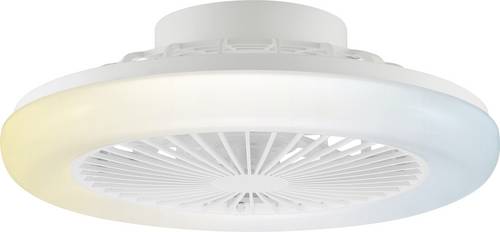 Brilliant G81305/05 LED Deckenleuchte Ventilator 42cm weiß LED-Deckenleuchte mit Ventilator LED EEK: D (A - G) 20W Weiß