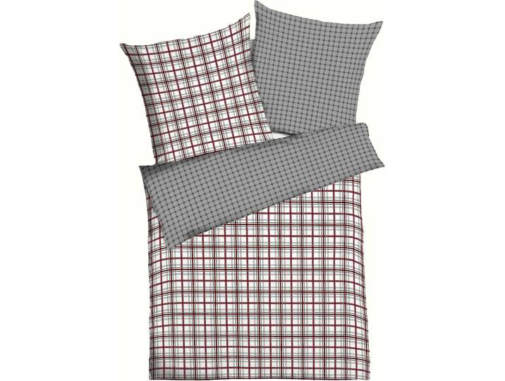 Wendebettwäsche KAEPPEL Plaid , rot (rubin), B/L: 200cm x 200cm, 1 Stk., 2 Stk., Feinbiber, B/L: 80cm x 80cm & 80cm x 80cm, 3 Stk., Feinbiber, Obermaterial: 100% Baumwolle, Bettwäsche, Wendebettwäsche, angenehm wärmend