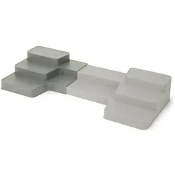 Joseph Joseph 5-stufig verstellbarer Organizer, grau, DUO, Küchen Organizer, Grau