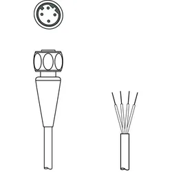 Leuze Anschlussleitung KS ET-M12-4#50147678