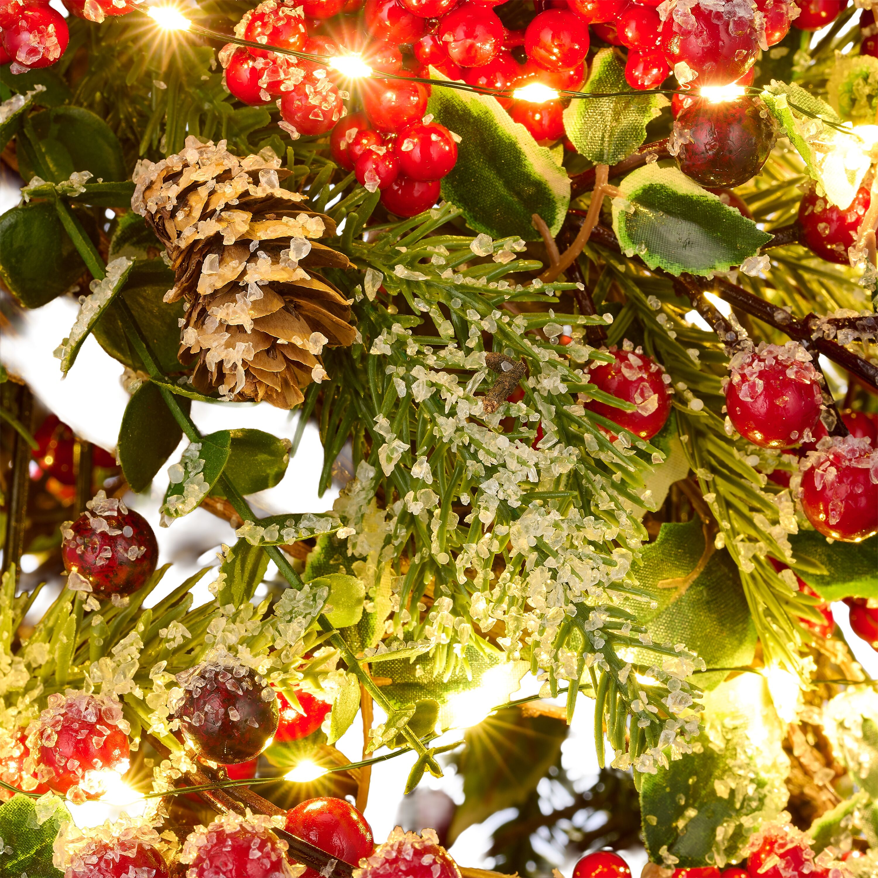 Künstlicher Weihnachtsbaum OTTO HOME "Weihnachtsbäumchen", grün, H:60cm Ø:15cm, Kunststoff, Weihnachtsbäume, Künstlicher Weihnachtsbaum, mit LED-Beleuchtung