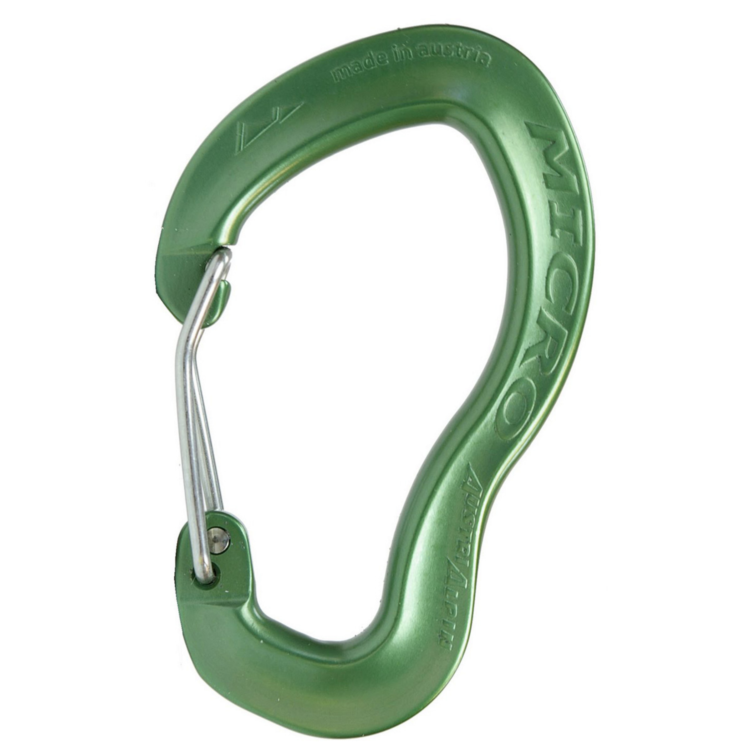 Austrialpin Micro Wiregate Karabiner Karabiner gruen Alpinklettern | Eisklettern