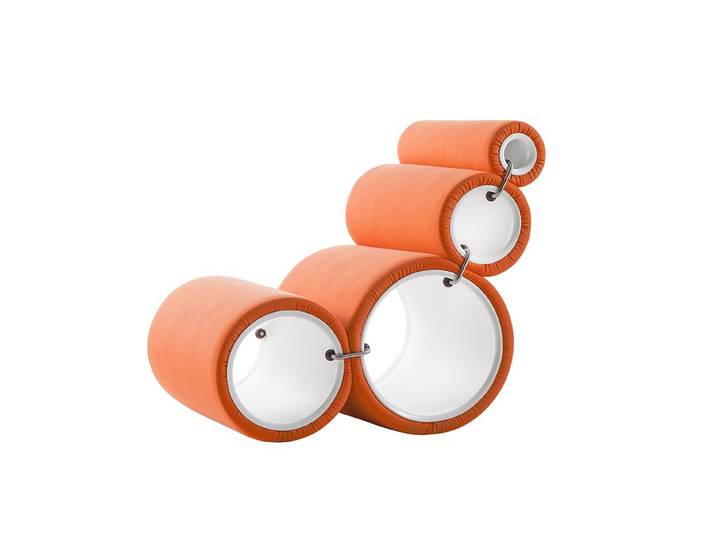 CAPPELLINI fauteuil cylindre modulable TUBE CHAIR (Bistique Couleur Cat.C - Tissu)