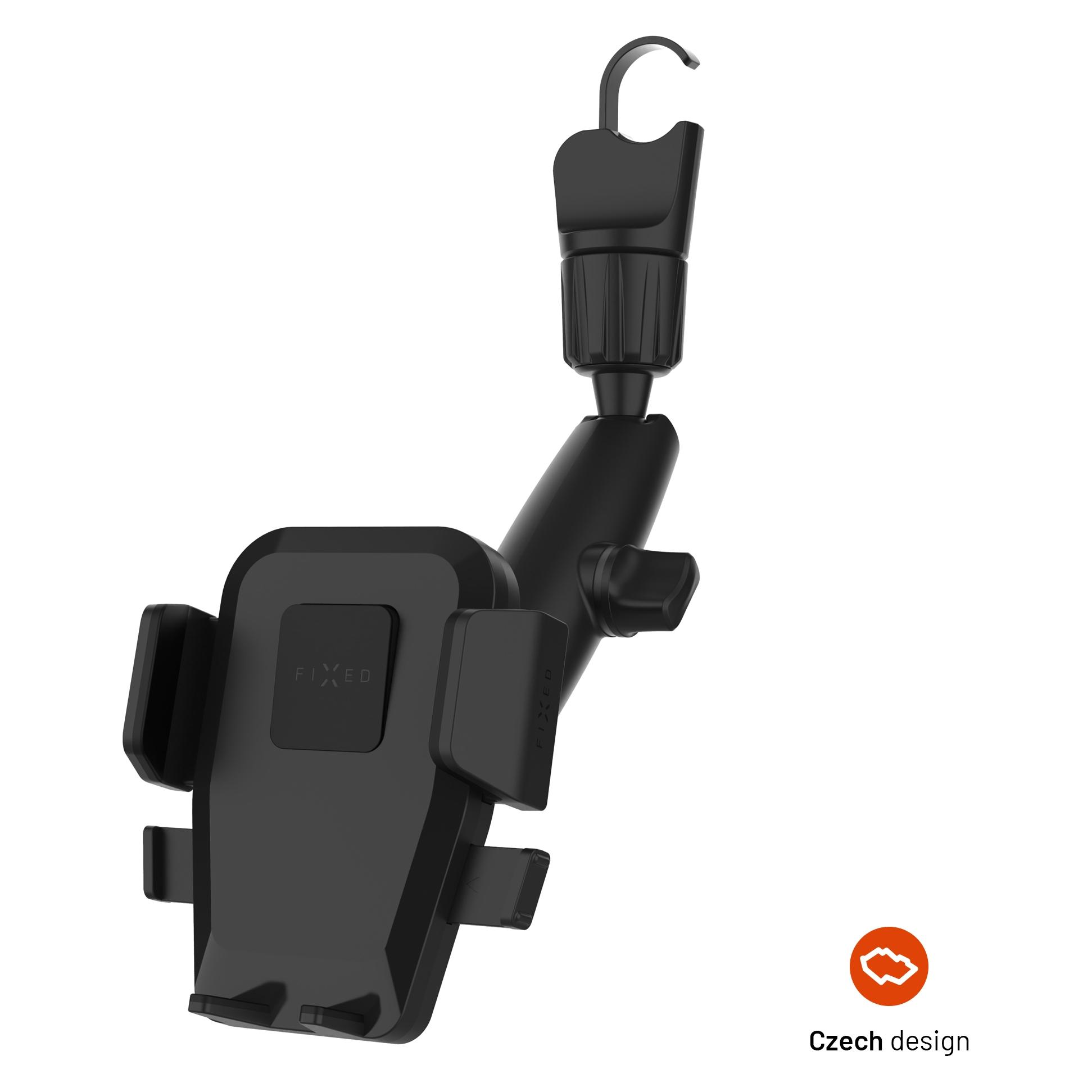Fixed Universeller Autohalter Iconiq Mirror mit Rückspiegelbein schwarz (FIXICQ-MIRR-BK)