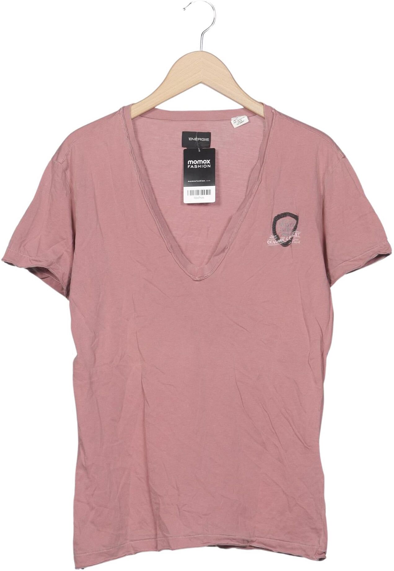 Energie Herren T-Shirt, Pink, Gr. L, Baumwolle - Second Hand