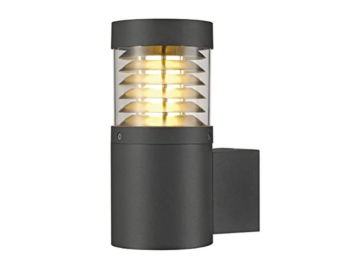 SLV Anthracite Applique F-POL Wall/Éclairage pour Murs\, allées\, entrées\, Spot LED saillie d'extérieur\, Lampe de jardin/E27 IP54 20W 231585