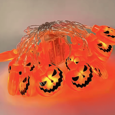 Inspire Curations Halloween LED String Lights Pumpkin Ghost String Lights For Indoor & Outdoor Party Decor pumpkin length 1.5m