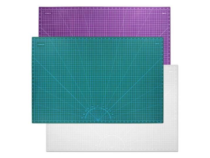 Tapis de découpe A1 Double couleur, 35.43 pouces x 23.62 pouces, tapis de découpe auto-cicatrisant polyvalent en PVC Double face, tampon en papier Durable