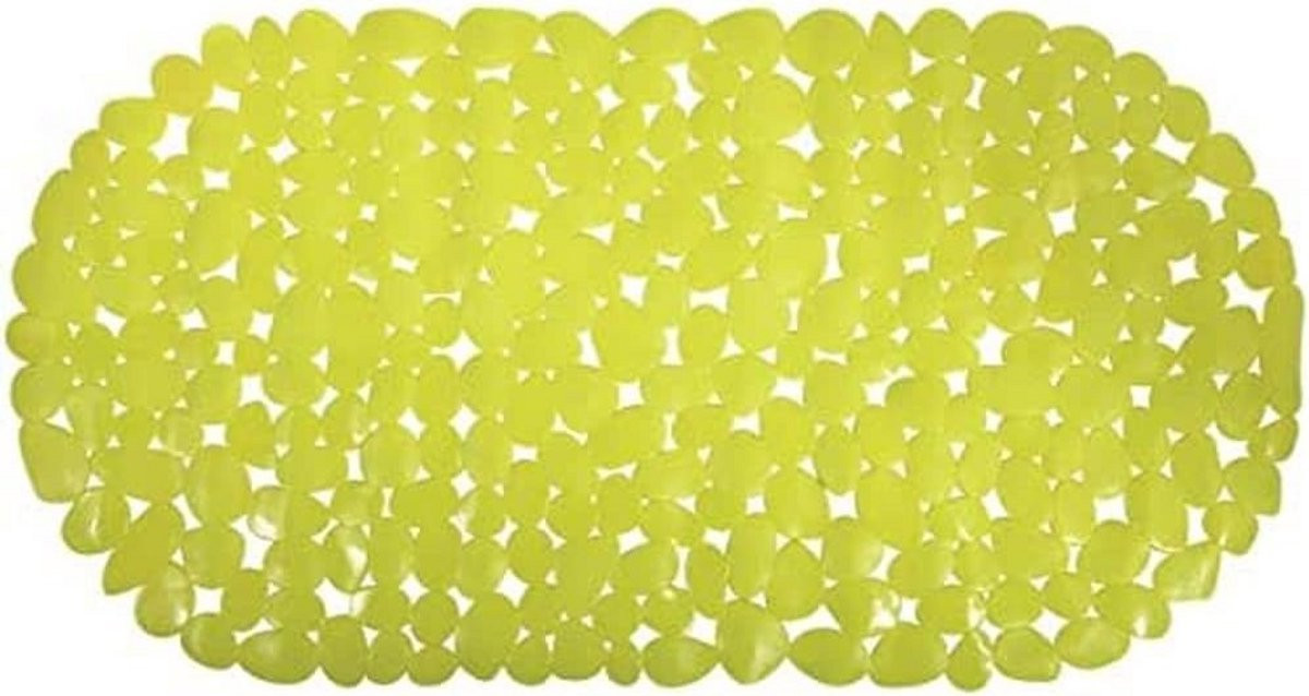 Zachte badmat in frisse groene kleur voor de badkamer