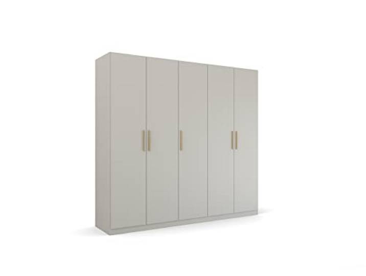 Rauch Möbel Quadra-Spin SKANDI, Kleiderschrank, Seidengrau, Breite 226 cm