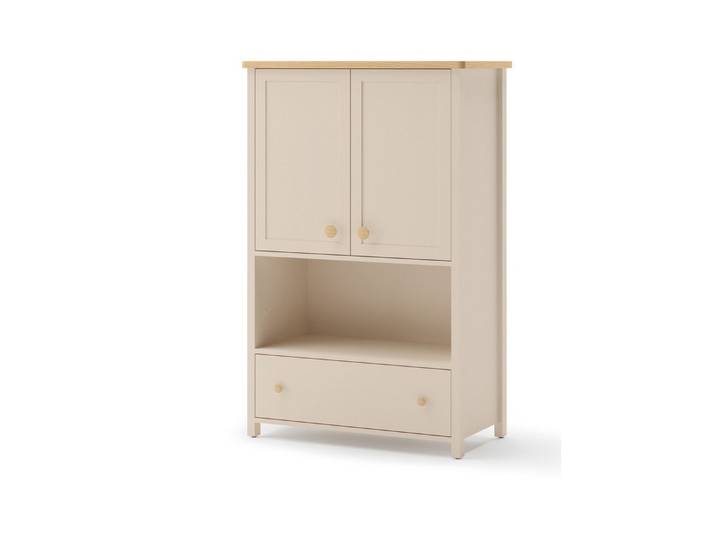 Compleo Bücherregal mit Schublade, 2 Türen, Elegant Kinderzimmer STARS