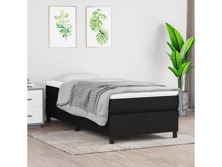SOLO - NEUF Cadre de lit 1 places - design contemporain - pour Adulte - noir 90x200cm tissu 1525 8855