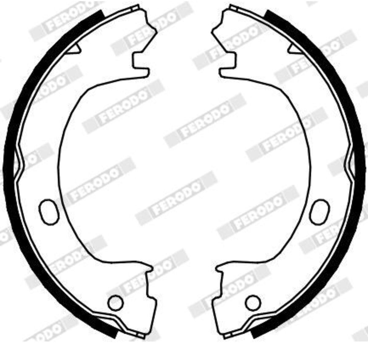 Bremsbackensatz, Feststellbremse FERODO FSB4073