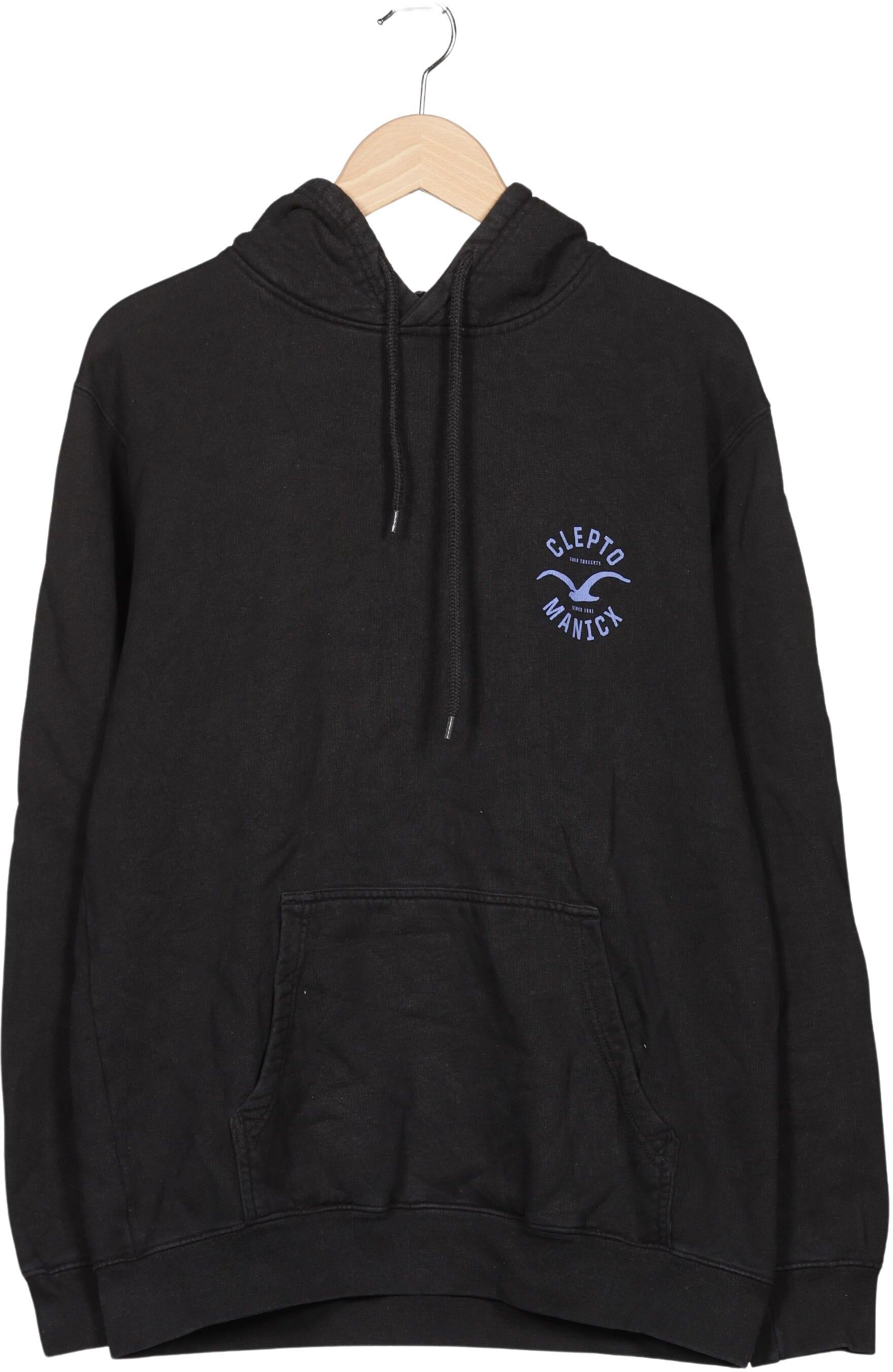 Cleptomanicx Herren Kapuzenpullover, Schwarz, Gr. M, Baumwolle - Second Hand
