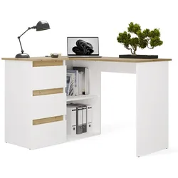 Schreibtisch NICEA LINKS ARTISAN WEISS
