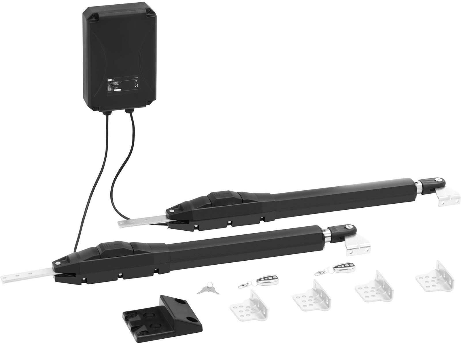 MSW Electric Gate Opener - for 2 swing gates up to 200 kg / 2 m length each MSW-GDOOR-005B