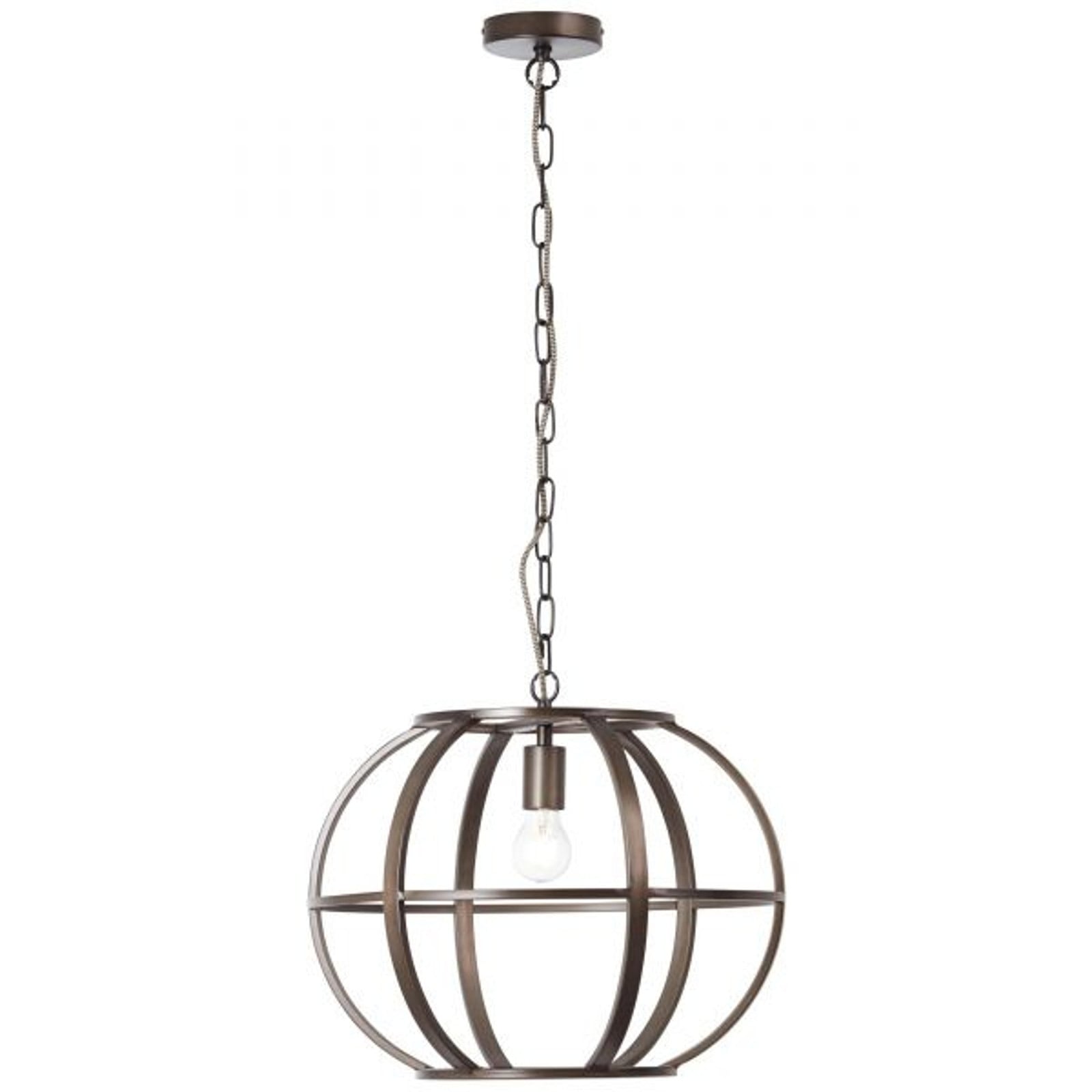 Brilliant hanglamp Basia, zwart, staal, diameter: 48 cm