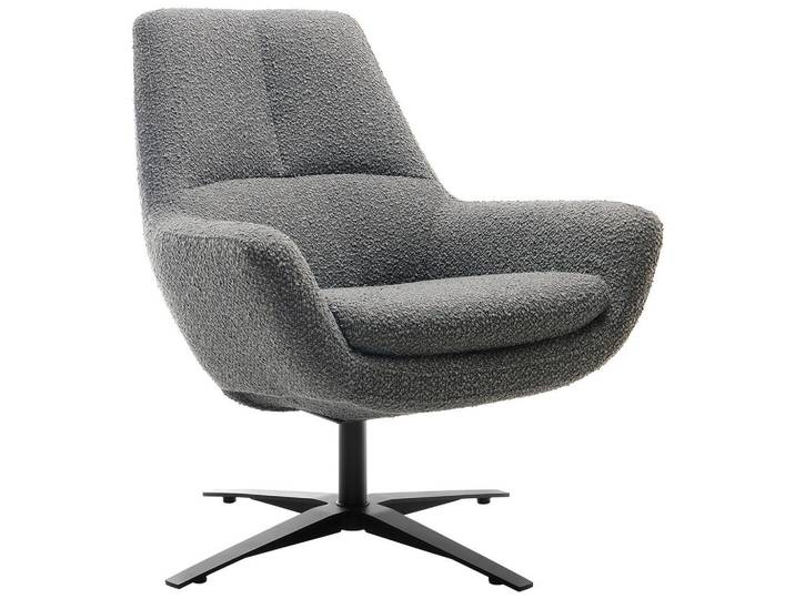 Trendmanufaktur Sessel BE Organic, Anthrazit, Metall, 81x92x83 cm, Made in EU, Lederauswahl, Stoffauswahl, Wohnzimmer, Sessel, Sonstige Sessel