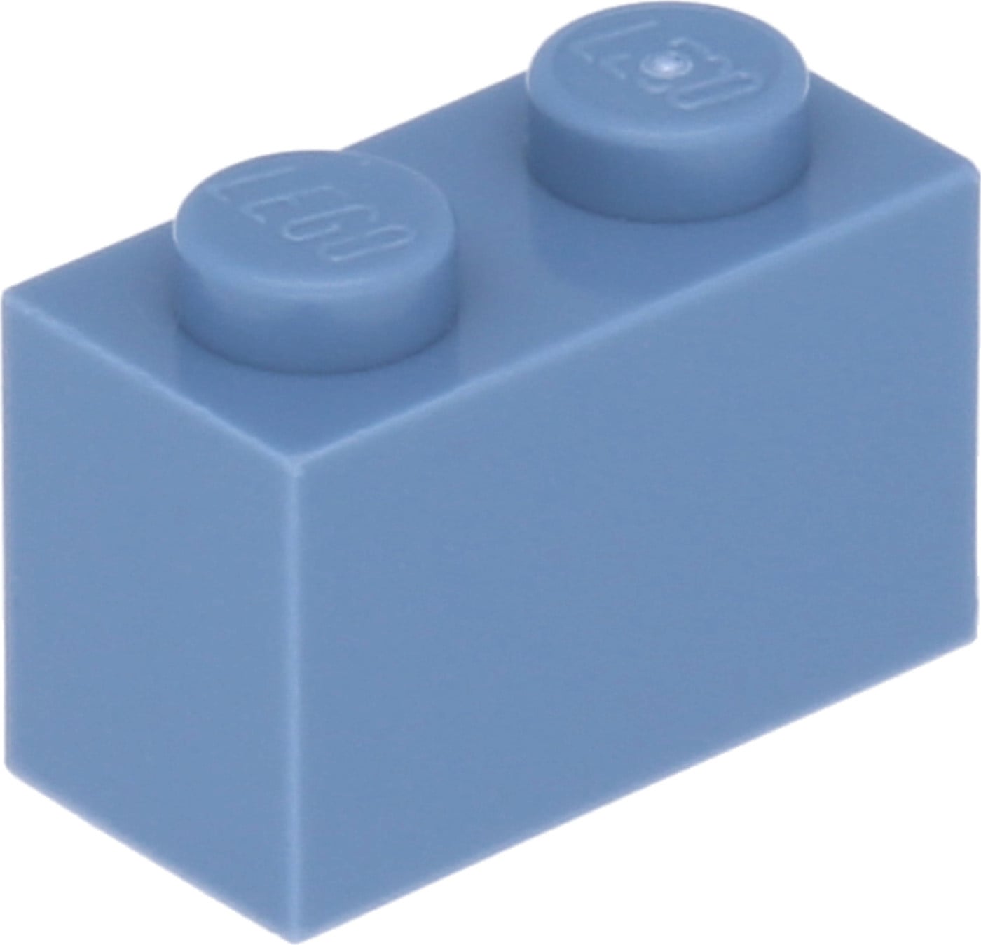 Lego 10 stuks basisstenen 1x2 zandblauw