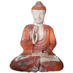Hand Carved Buddha Statue - 40cm Teaching Transmission