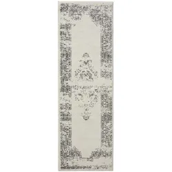 benuta Basic Läufer für Flur Sia Cream/Grau 80x240 cm