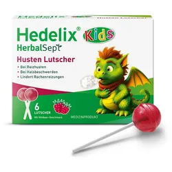 HEDELIX HerbalSept Husten Lutscher Kids 6 St