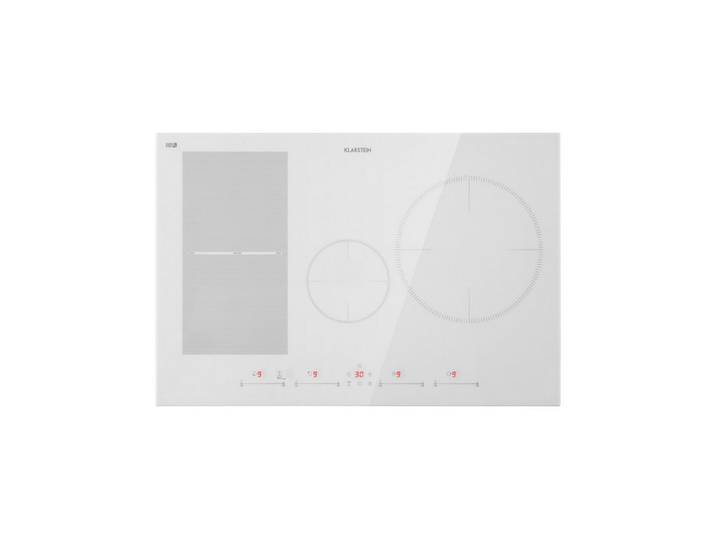 Klarstein Induktions-Kochfeld Delicatessa 77 Hybrid Induktion 4 Zonen 7500W Glaskeramik 28cm Paella 10035199, Einbau Induktionskochfeld 4 Platten Glaskeramik Kochfeld Induktion