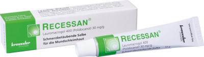 Chem. Fabrik Kreussler & Co. GmbH RECESSAN Salbe 10 g 03646553