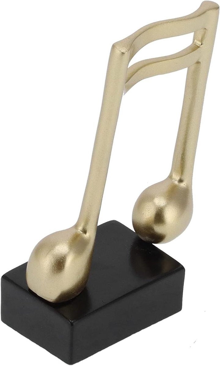 Muzieknoot Standbeeld - Moderne Sculptuur in Goud - Nordic Stijl Huisdecoratie