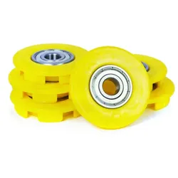 BERG Radkappen für Buddy John Deere Pedal-Gokart, 12 mm gelb, 6 Stück