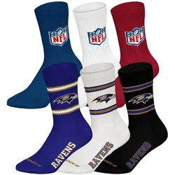 NFL 6Pack Crew Socks Unisex Socken
